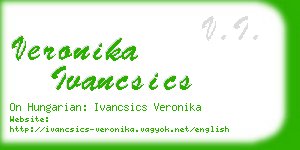 veronika ivancsics business card